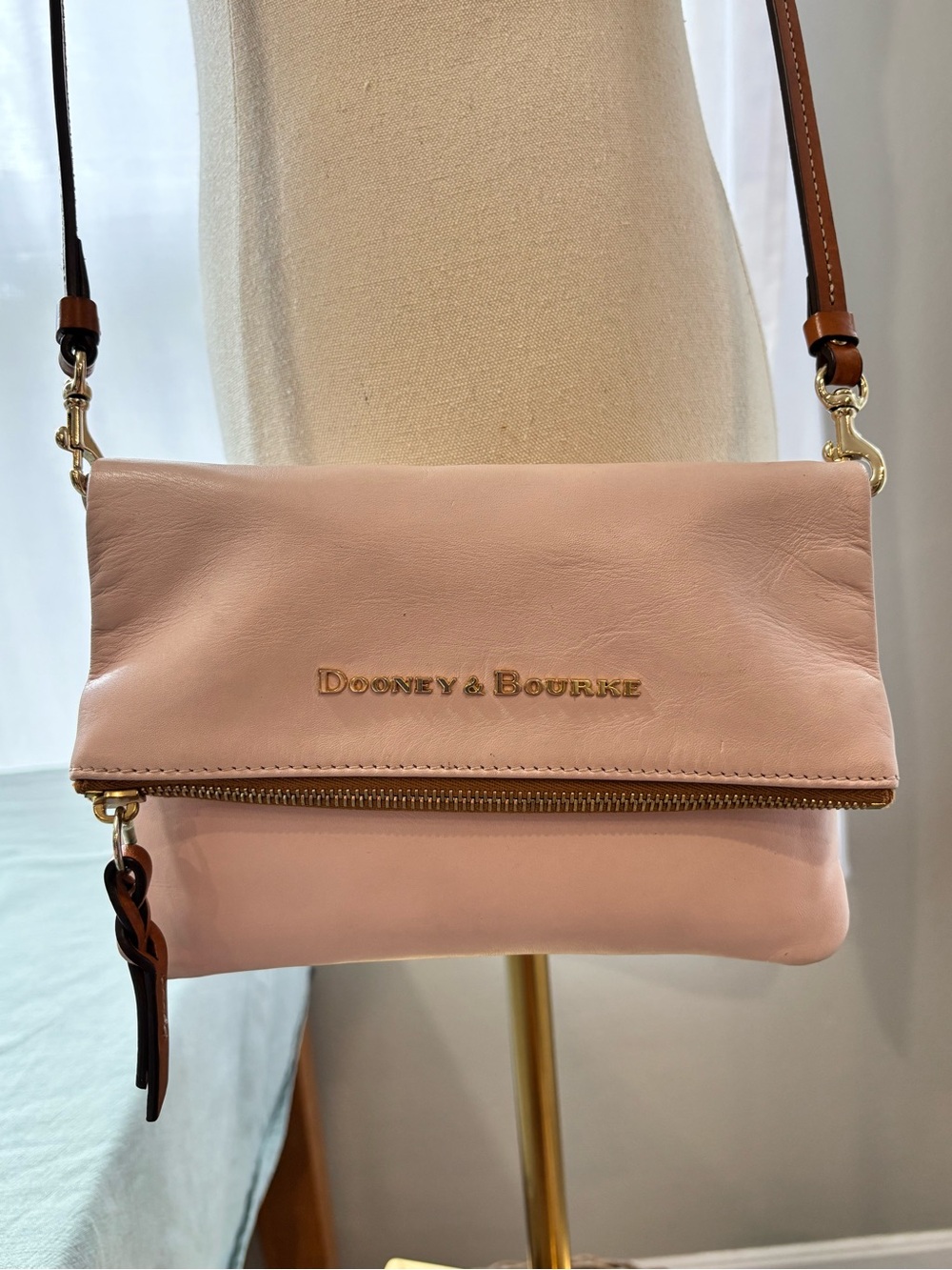 Dooney & Bourke Blush Pink Leather Crossbody